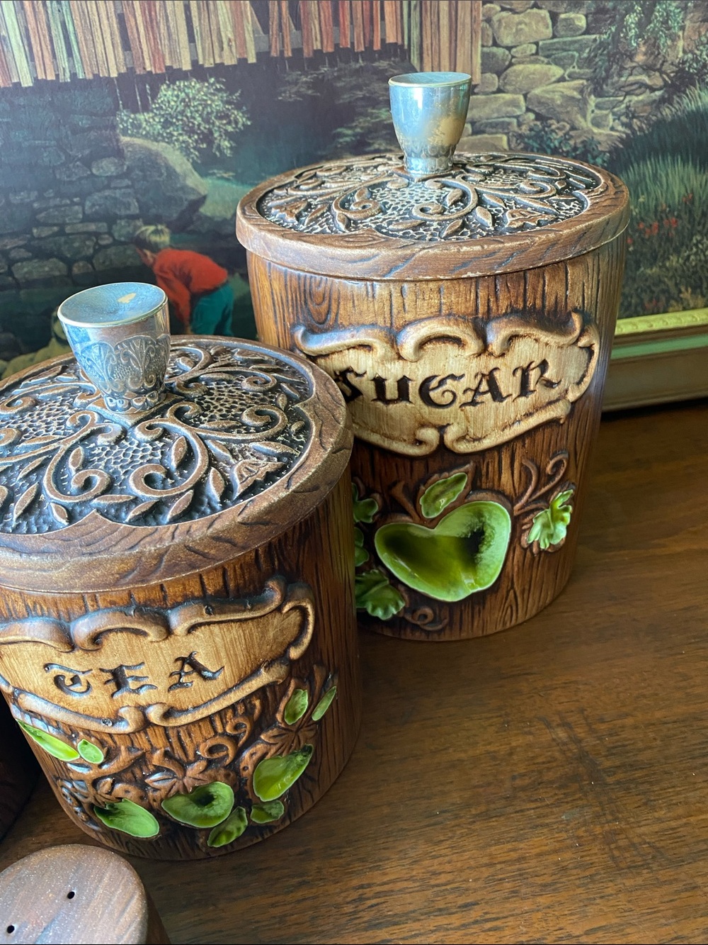 Vintage U.S.A. Treasure Craft Ceramic Kitchen Set, 6 Pieces, 1960s to 1970s. - Picture 4 of 12